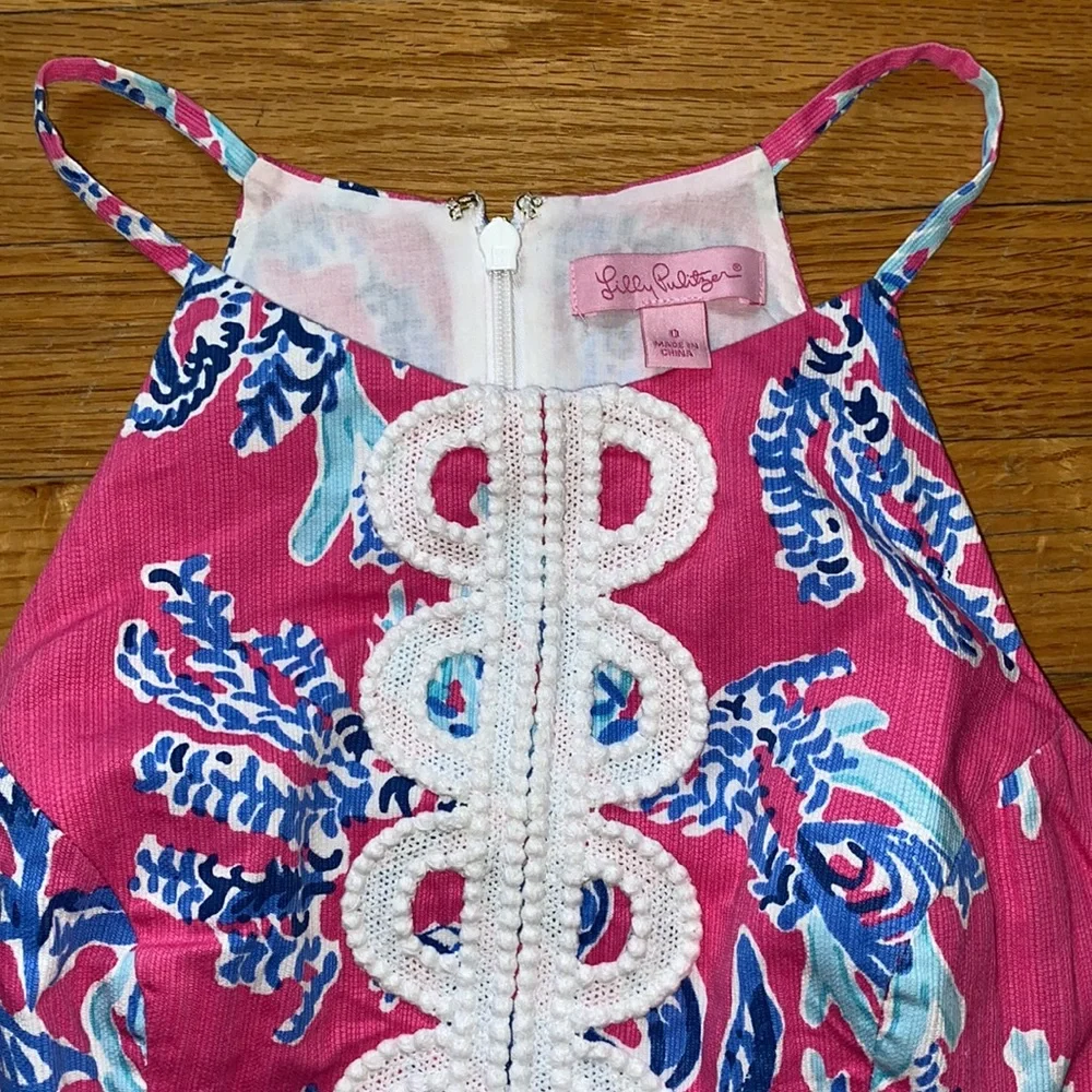 Lily Pulitzer pink and blue sleeveless top - Picture 2 of 6
